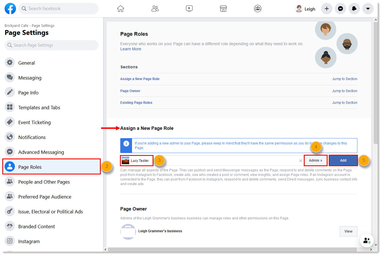 How to Add a New User to Your Facebook Account